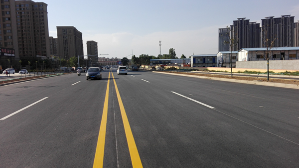 我集团承建的金河路（大河路-滨河路）建成通车