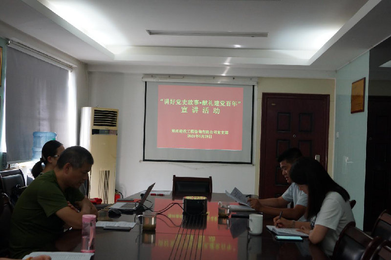 咨询团支部召开“讲好党史故事·献礼建党百年”宣讲活动